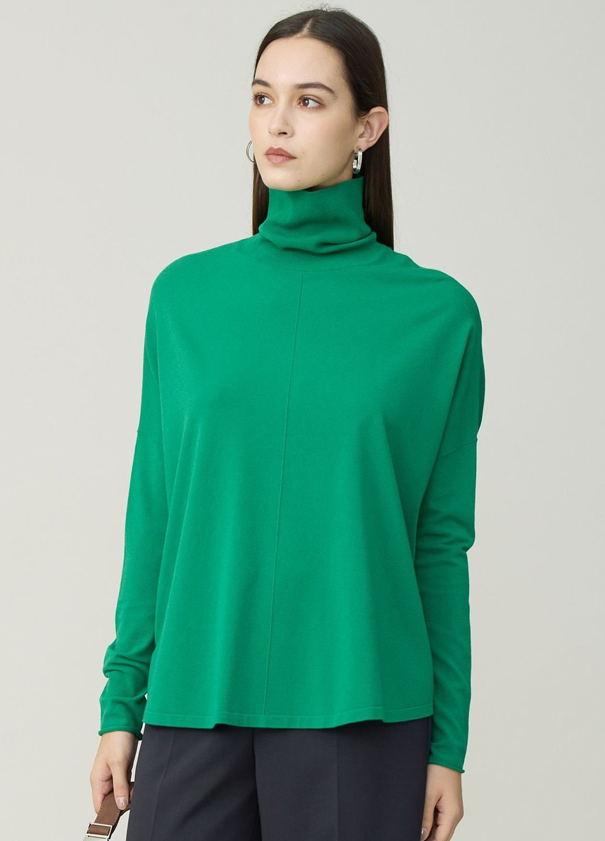 定番素材高領針織上衣 (新色上市)